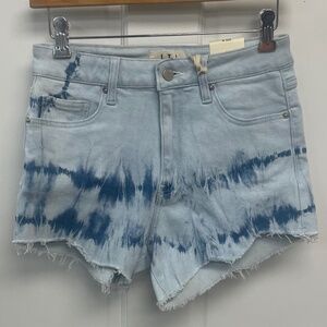 L.T.J Tie Dye Light Denim Shorts